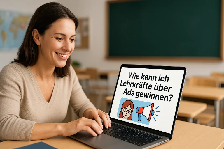 Wie kann ich Lehrkräfte über Ads gewinnen?